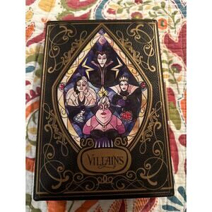 NWOT Disney Loungefly Villains Stained Glass Book Clutch Maleficent Ursula